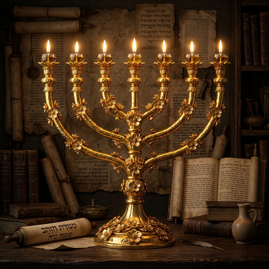 Golden Menorah